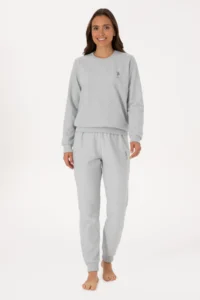 US Polo Assn. Women Gray Melanj Pajama Set - Image 4