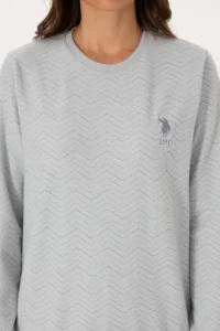 US Polo Assn. Women Gray Melanj Pajama Set - Image 6
