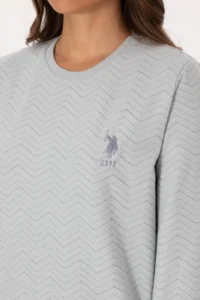 US Polo Assn. Women Gray Melanj Pajama Set - Image 7