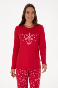 US Polo Assn. Women Rejection New year Themed Pajama Set - Image 3