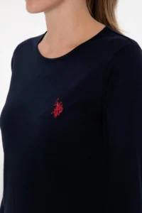 US Polo Assn. Women Navy Blue Pajama Set - Image 7