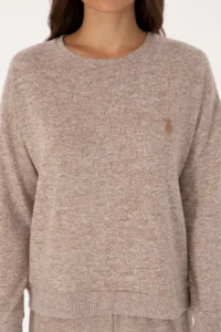 US Polo Assn. Women Camel Pajama Set - Image 6