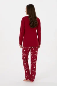 US Polo Assn. Women Burgundy Pajama Set - Image 5