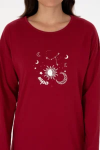 US Polo Assn. Women Burgundy Pajama Set - Image 6