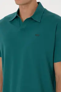 US Polo Assn. Men comfort Fit Wacky Collar Dark Green T-Shirt - Image 7