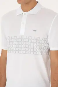 US Polo Assn. Men Regular Fit Polo Shirt Collar White T-Shirt - Image 7
