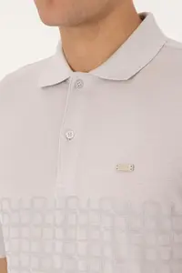 US Polo Assn. Men Regular Fit Polo Shirt Collar Stone T-Shirt - Image 7