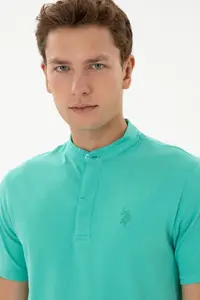 US Polo Assn. Men Regular Fit Tippet Mint T-Shirt - Image 2