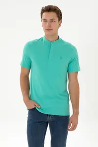 US Polo Assn. Men Regular Fit Tippet Mint T-Shirt - Image 3