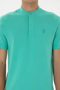 US Polo Assn. Men Regular Fit Tippet Mint T-Shirt - Image 6