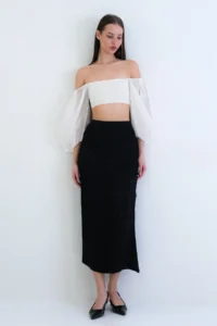 VAGGON Patterned Midi Size Skirt - Image 3