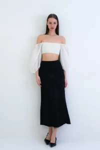 VAGGON Patterned Midi Size Skirt - Image 4