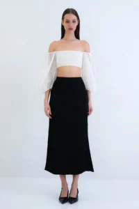 VAGGON Patterned Midi Size Skirt - Image 5