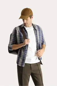 Kiğılı Long Sleeve Regular Fit Plaid Lumberjack Cotton Easy-Iron Shirt - Image 2