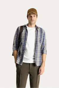 Kiğılı Long Sleeve Regular Fit Plaid Lumberjack Cotton Easy-Iron Shirt - Image 3
