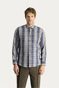 Kiğılı Long Sleeve Regular Fit Plaid Lumberjack Cotton Easy-Iron Shirt - Image 4