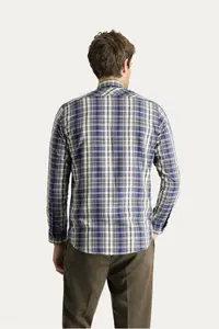 Kiğılı Long Sleeve Regular Fit Plaid Lumberjack Cotton Easy-Iron Shirt - Image 5