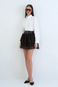 VAGGON Arched Mini Skirt
