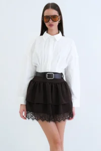 VAGGON Arched Mini Skirt - Image 2