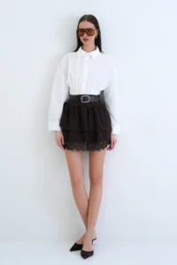 VAGGON Arched Mini Skirt - Image 3