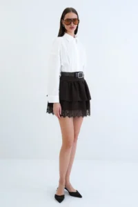 VAGGON Arched Mini Skirt - Image 4