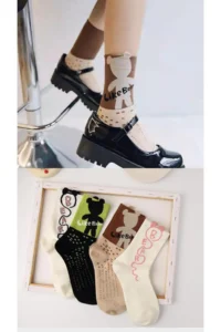 BGK 4 Sets Bear Soket Socks Seti - Image 2