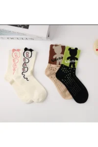 BGK 4 Sets Bear Soket Socks Seti - Image 4
