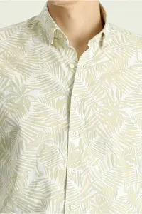 Kiğılı Long Sleeve slim Fit Narrow Kesim Printed Cotton Shirt - Image 6