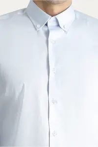 Kiğılı Long Sleeve Slim Fit Slim Fit Non Iron Oxford Cotton Shirt - Image 5