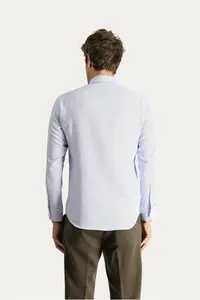 Kiğılı Long Sleeve Slim Fit Slim Fit Non Iron Checked Cotton Shirt - Image 4