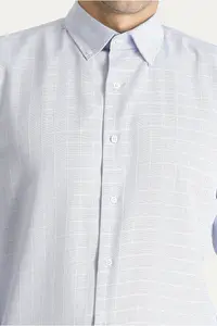 Kiğılı Long Sleeve Slim Fit Slim Fit Non Iron Checked Cotton Shirt - Image 5