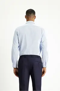 Kiğılı Long Sleeve Classical Patterned Cotton Non Iron Shirt - Image 4