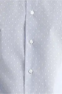 Kiğılı Long Sleeve Slim Fit Slim Fit Non Iron Classic Patterned Cotton Shirt - Image 5