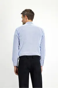 Kiğılı Long Sleeve Slim Fit Slim Fit Non Iron Classic Patterned Cotton Shirt - Image 3
