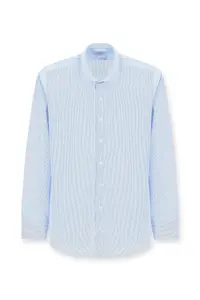 Kiğılı Long Sleeve Slim Fit Slim Fit Non Iron Classic Patterned Cotton Shirt - Image 6