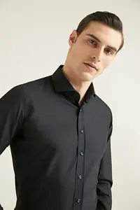 D'S Damat Ds Damat slim Fit Black Nano Resort Shirt - Image 2