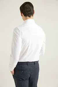 D'S Damat Ds Damat slim Fit White Nano Resort Shirt - Image 4