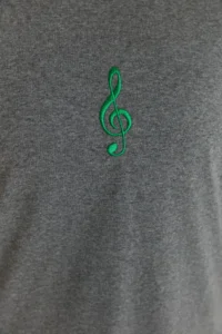 Trendyol Curve Anthracite Wide Pattern Embroidery Detailed Knitting Plus Size T-Shirt - Image 4