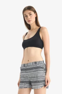 DeFacto T5232 Black Ethnic Patterned Swim Shorts-Fall OF Love - Image 4