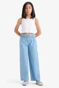DeFacto Wide Leg Jeans Pants Girls' - Image 2