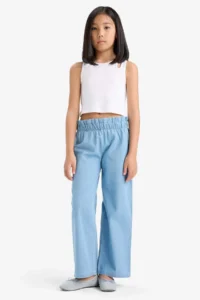 DeFacto Wide Leg Jeans Pants Girls' - Image 3
