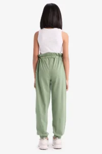 DeFacto  Green Elastic Waist Pocket Jogger Sweatpants Girl - Image 6