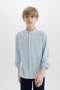 DeFacto Z1035A6 Boys' Tippet Shirt - Image 3