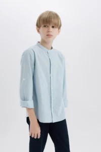DeFacto Z1035A6 Boys' Tippet Shirt - Image 4