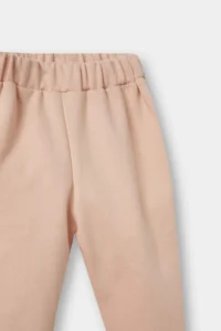 DeFacto E8357 Pink Baby Girl Elastic Waist Sweatpants - Image 2