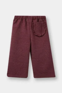 DeFacto  Claret Red Baby Girl Trousers with Elastic Waist