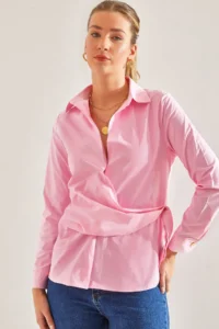 Bianco Lucci Women Yandan buttoned Shirt