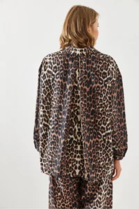 Bianco Lucci Women Tek with pocket Leopard Shirt 4729 - Image 7