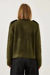 Bianco Lucci Women buttoned with pocket Cardigan 241055 - Image 2