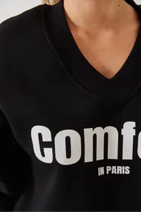 Bianco Lucci Women comfort Printed Sweatshirt - Image 5